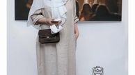 همسر بازیگر مشهور در یک گالری عکاسی + عکس