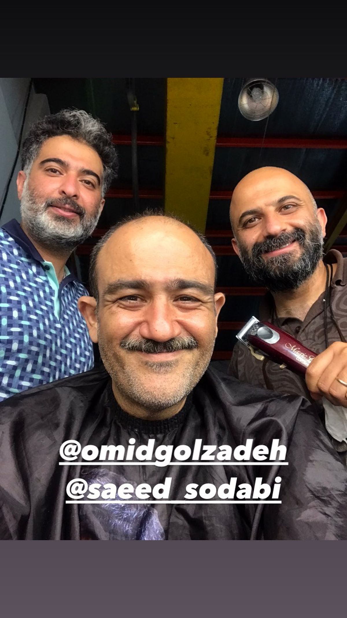 مهران غفوریان در حال اصلاح + عکس