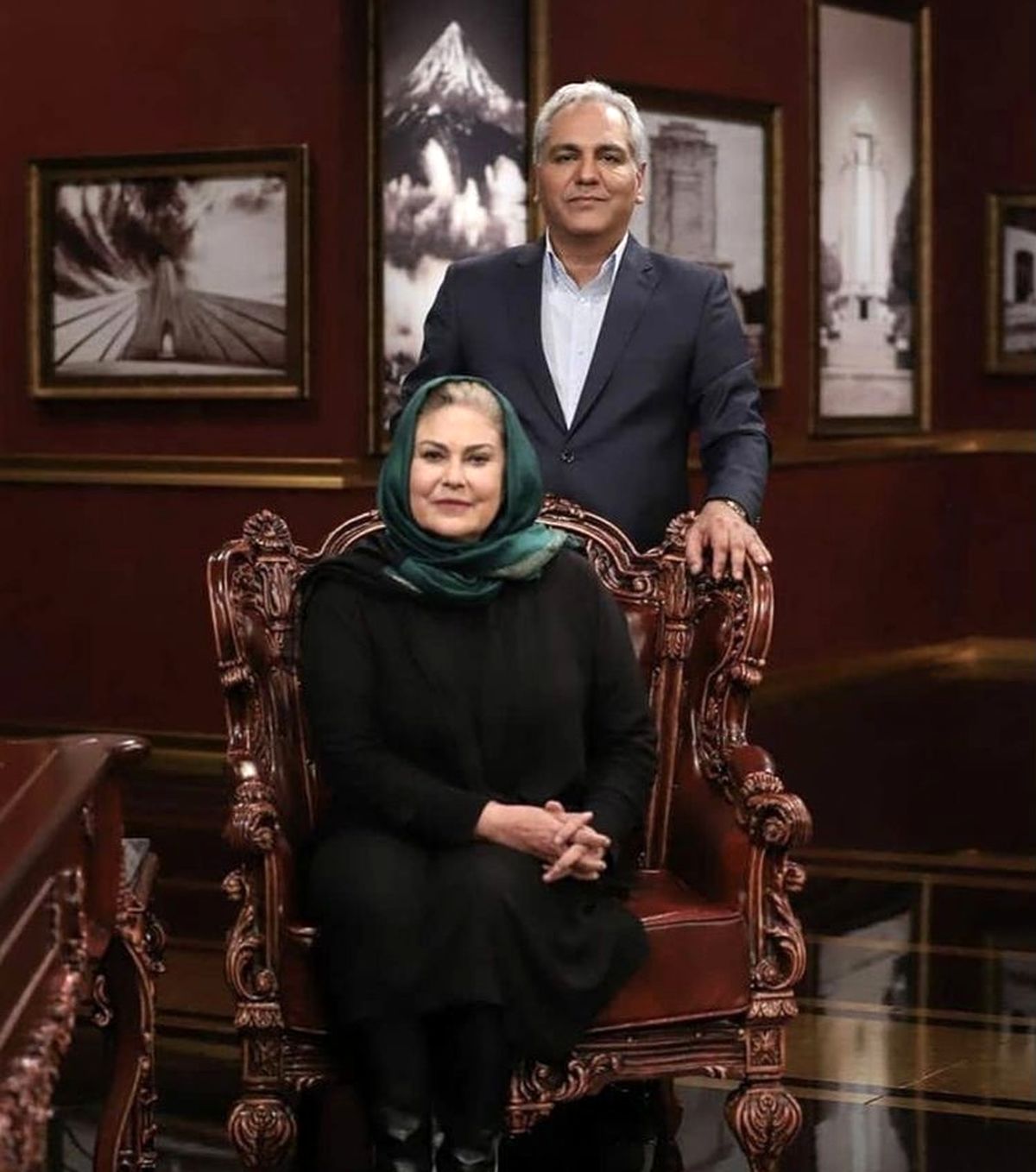 مهرانه مهین ترابی میهمان دورهمی شد + عکس