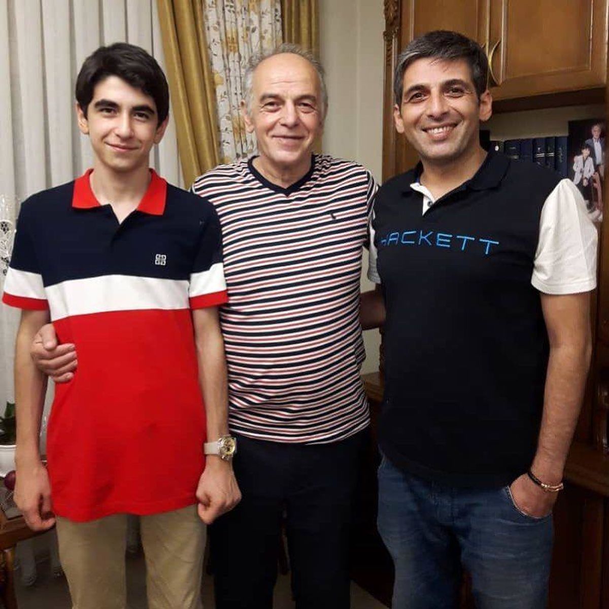 حمید گودرزی و پدرش+عکس