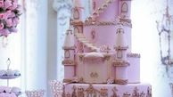 مدل کیک قلعه‌ای دخترانه برای تولد+عکس