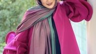 تیپ رنگی نسیم ادبی + عکس