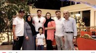 علیرضا جهانبخش در کنار خانواده مهربانش+عکس