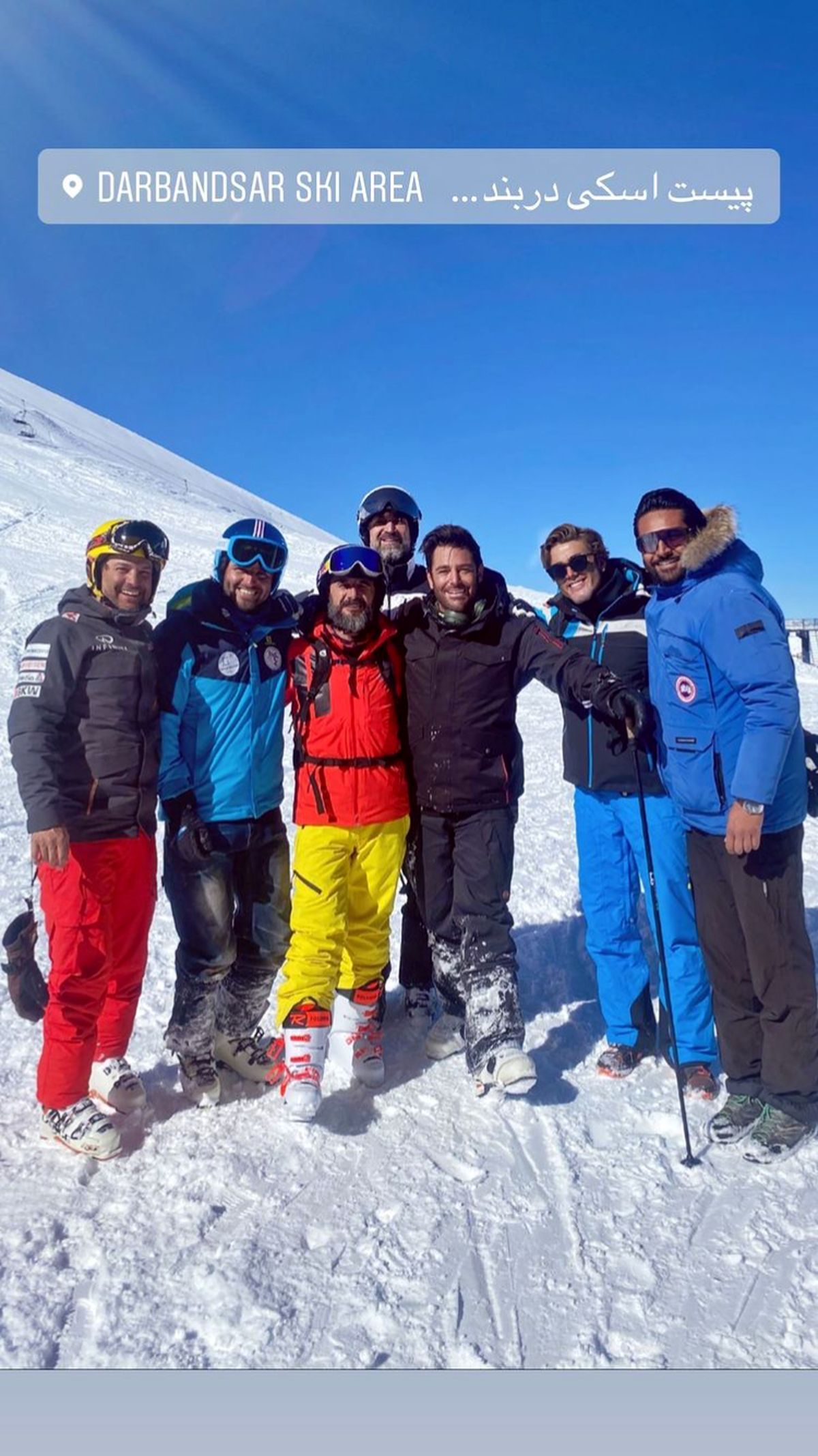 بازیگران مشهور در حال اسکی + عکس