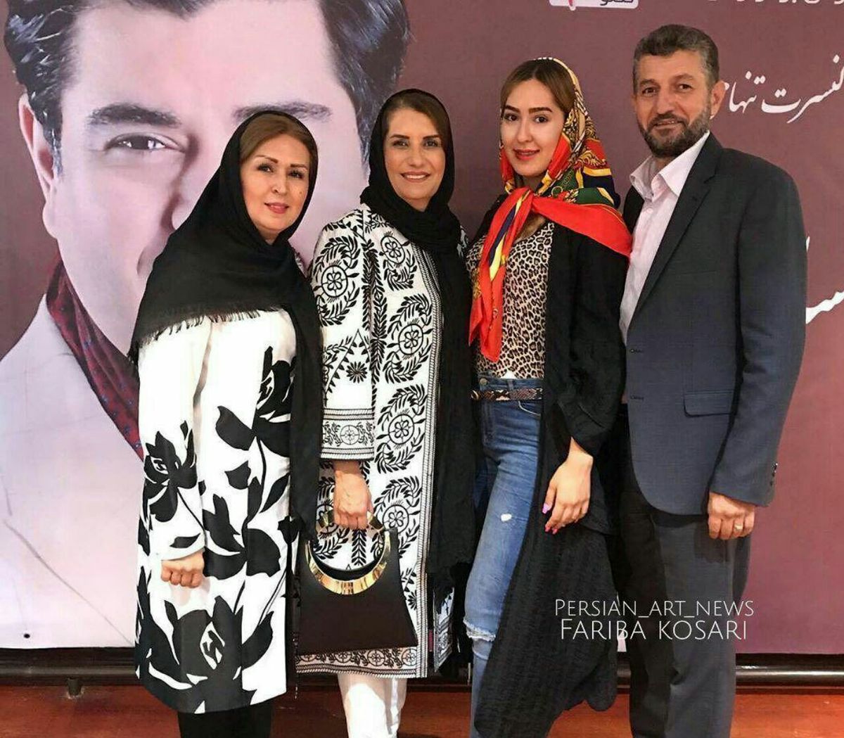 عکس خانوادگی فریبا کوثری در کنسرت