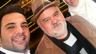 حضور اکبر عبدی و دخترش در برنامه احسان علیخانی + عکس