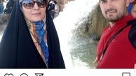 مژده خنجری و همسرش درنیاسر + عکس