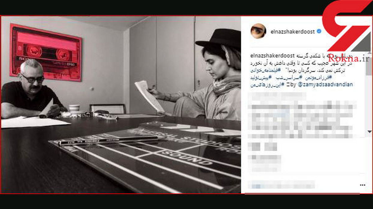 آخرین پست متفاوت الناز شاکر دوست/عکس