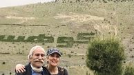 طبیعت گردی پانته آ بهرام و پدرش + عکس