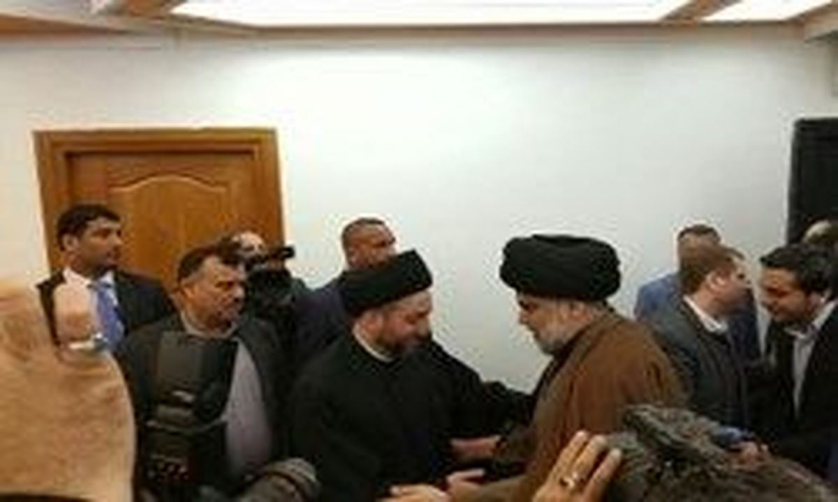 دیدار «مقتدی صدر» در نجف با «عمارحکیم»