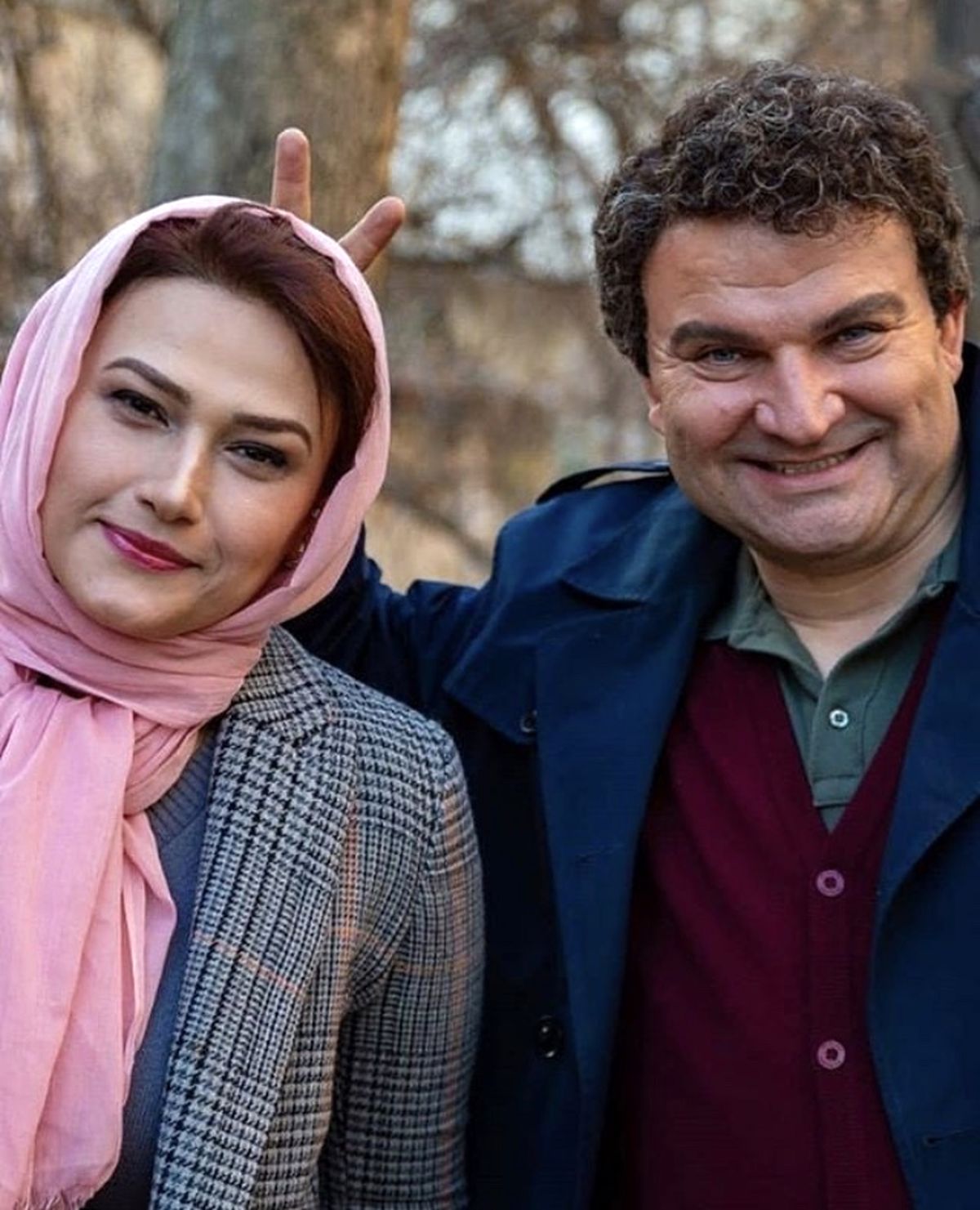 شوخی مهدی سلطانی با لادن مستوفی + عکس