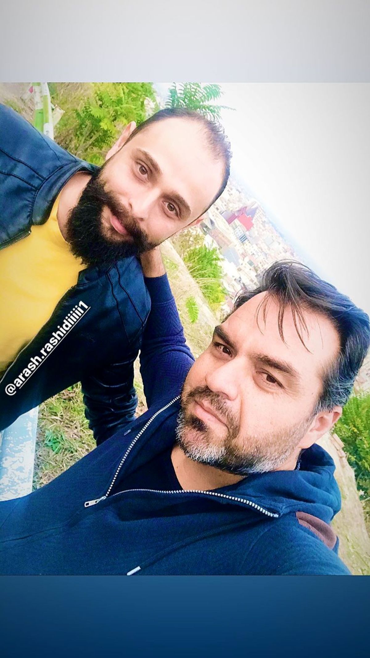 شهرام قائدی و‌ دوستش‌ + عکس