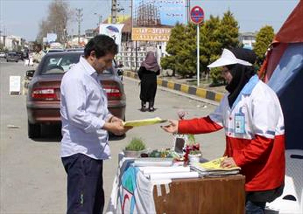 ارائه خدمات حمایتی سازمان جوانان هلال احمر به ۷۸۰ هزار مسافر نوروزی