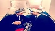 روتختی با عکس برلوسکنی و پوتین!/عکس