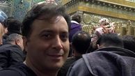 «مجید اخشابی» در کنار ضریح امام رضا(ع)
