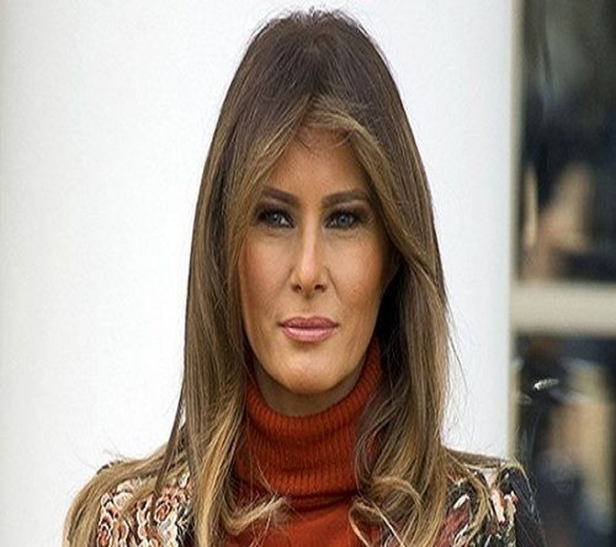 عکس منتشر شده ملانیا ترامپ از روز برفی کاخ سفید