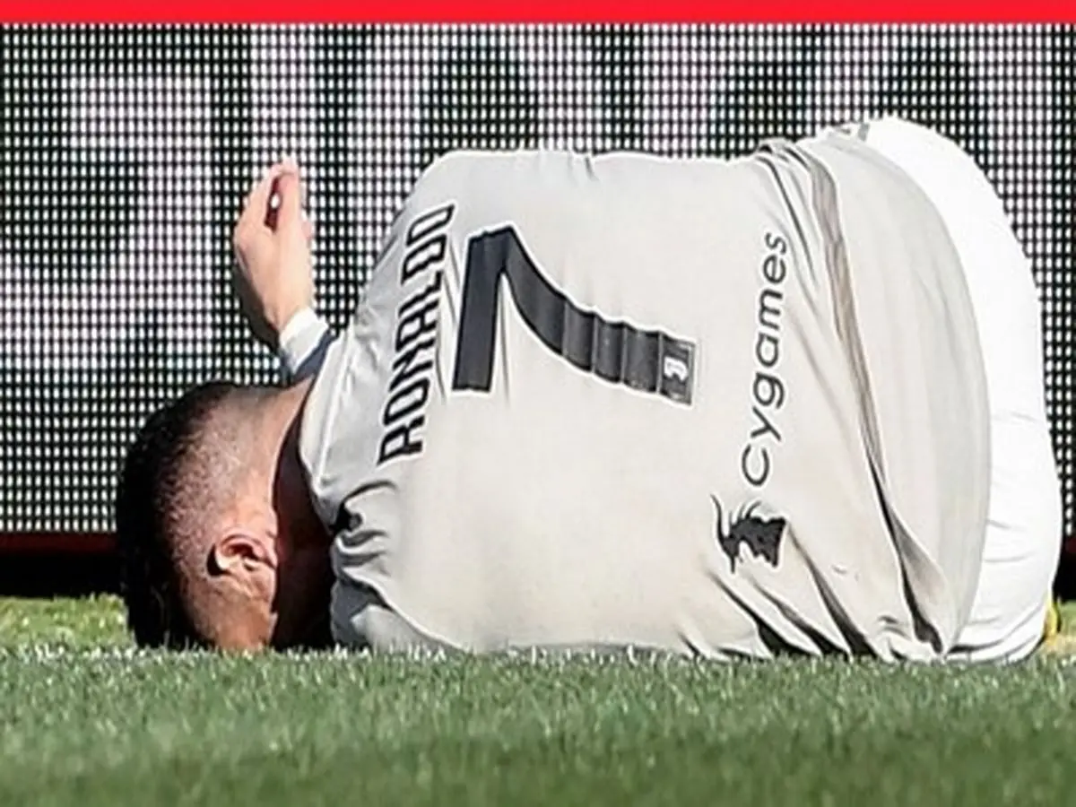 رونالدو مصدوم شد