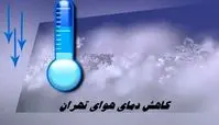 دمای هوای تهران کاهش می یابد