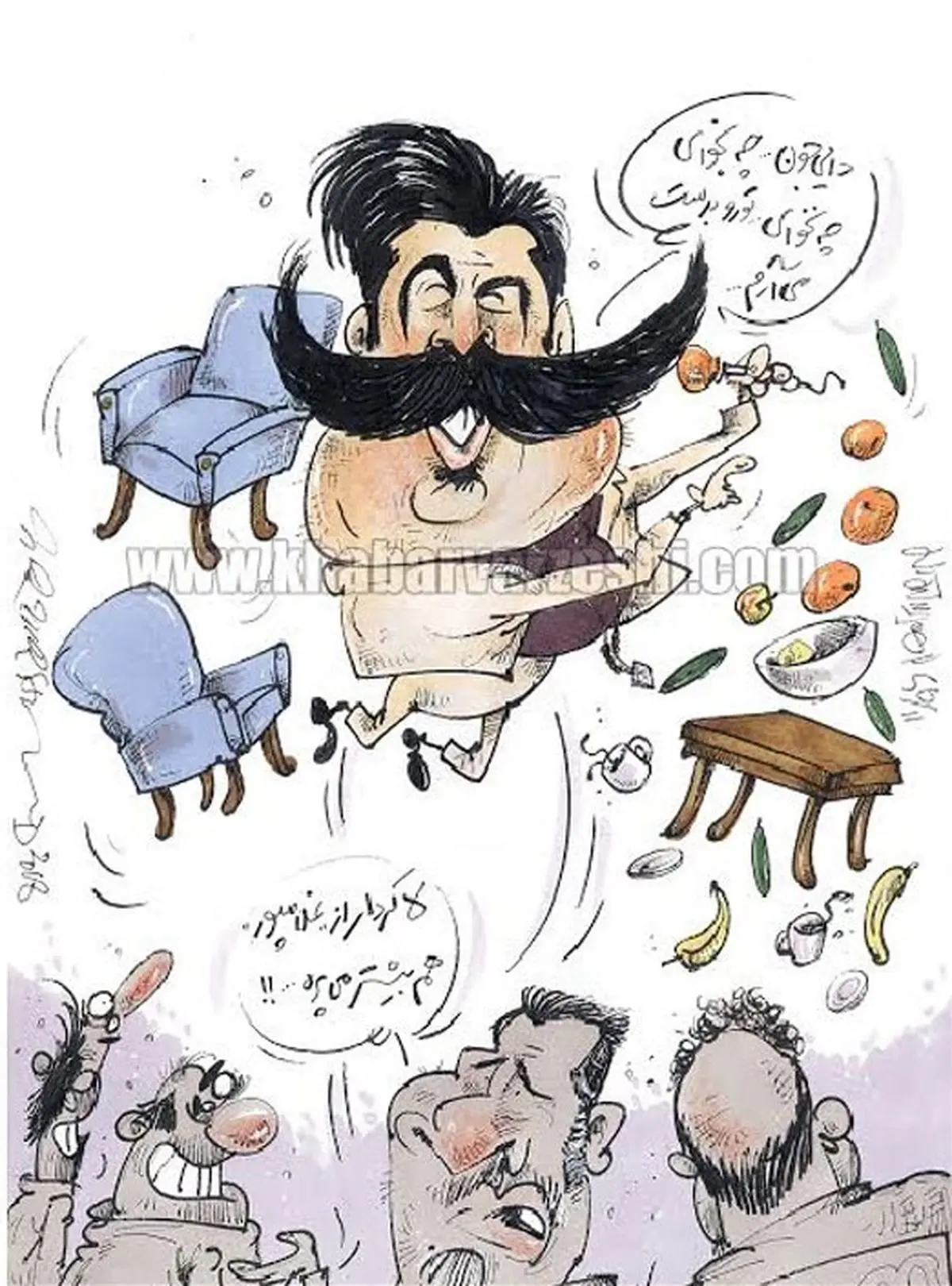 علی دایی غافلگیر شد!/عکس