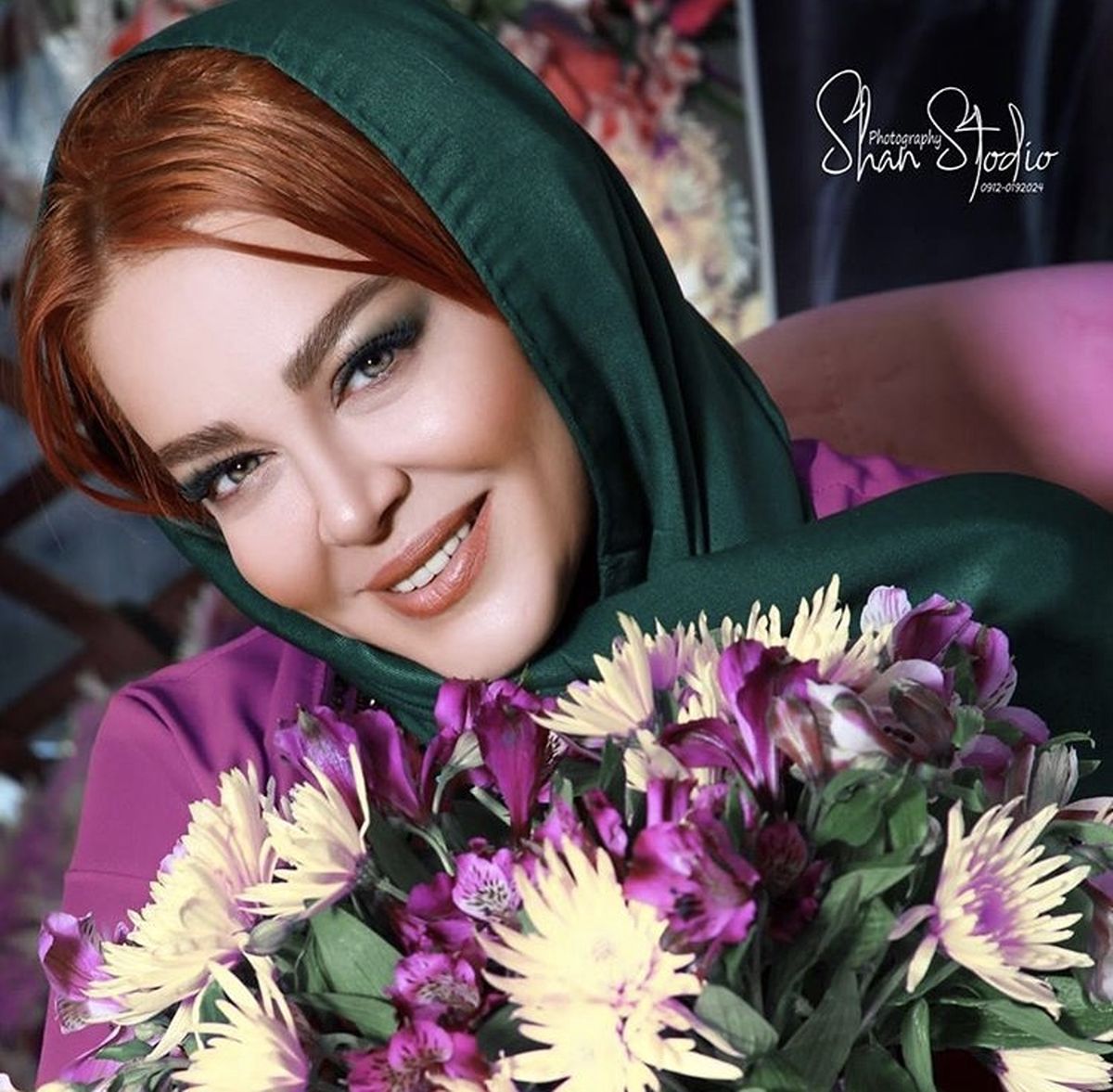 دسته‌‌ گل زیبای بهاره رهنما + عکس