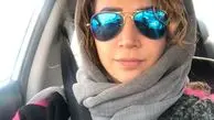 شبنم قلی خانی در ماشین شخصیش + عکس