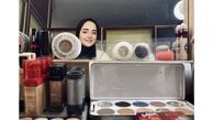 نرگس محمدی در اتاق گریم کار جدیدش + عکس