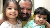 بازیگر مرد میکائیل در کنار خواهرزاده هایش+عکس