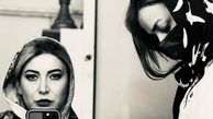 سلفی فریبا نادری در اتاق گریم + عکس