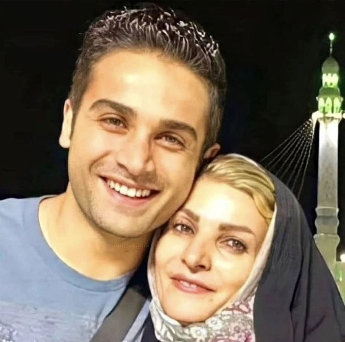 آرمان درویش و مادرش + عکس