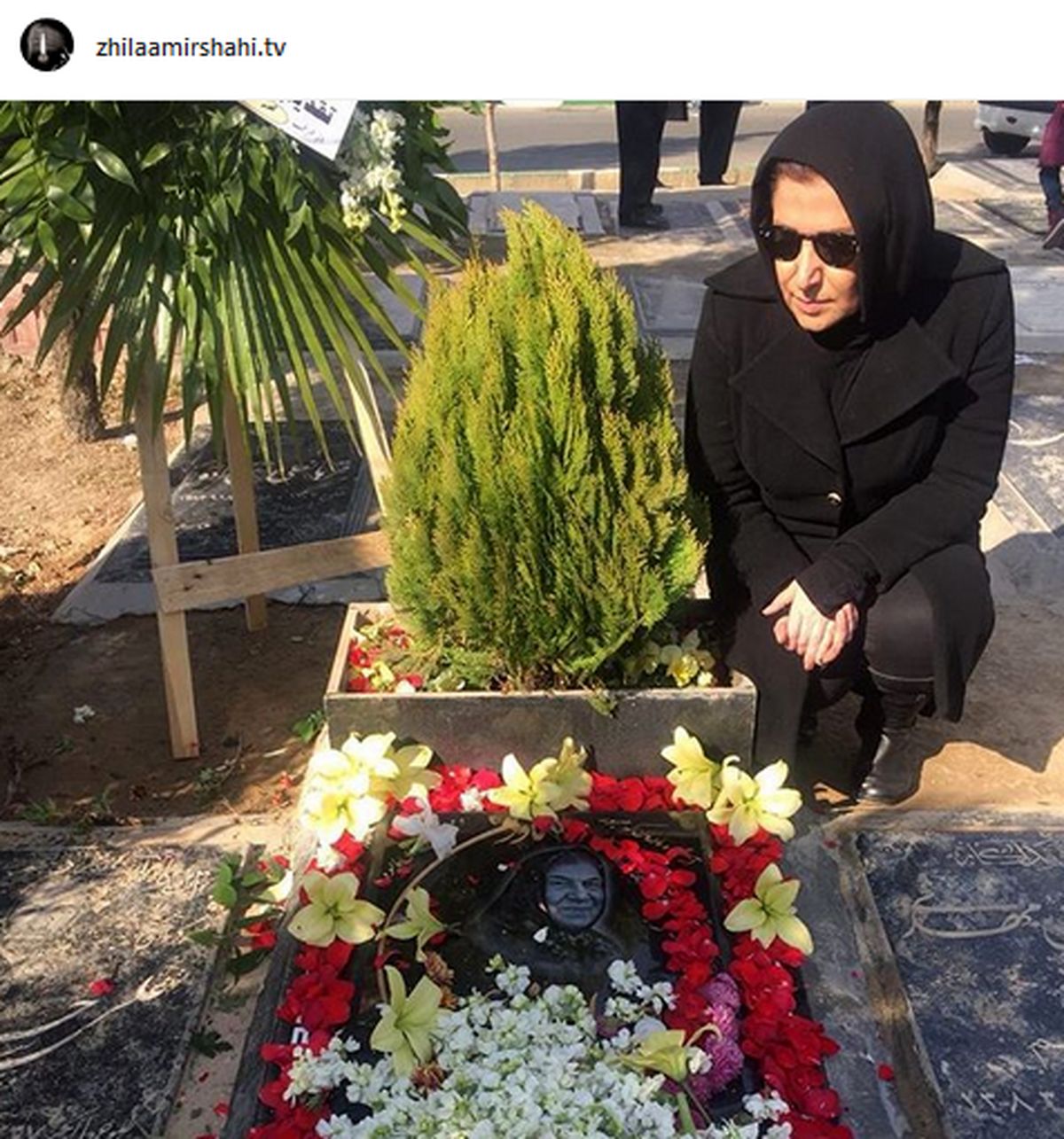 عزاداری مجری زن مشهور/عکس