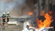 نفس زدن انبار اسفنج در غباری از آتش و دود!!