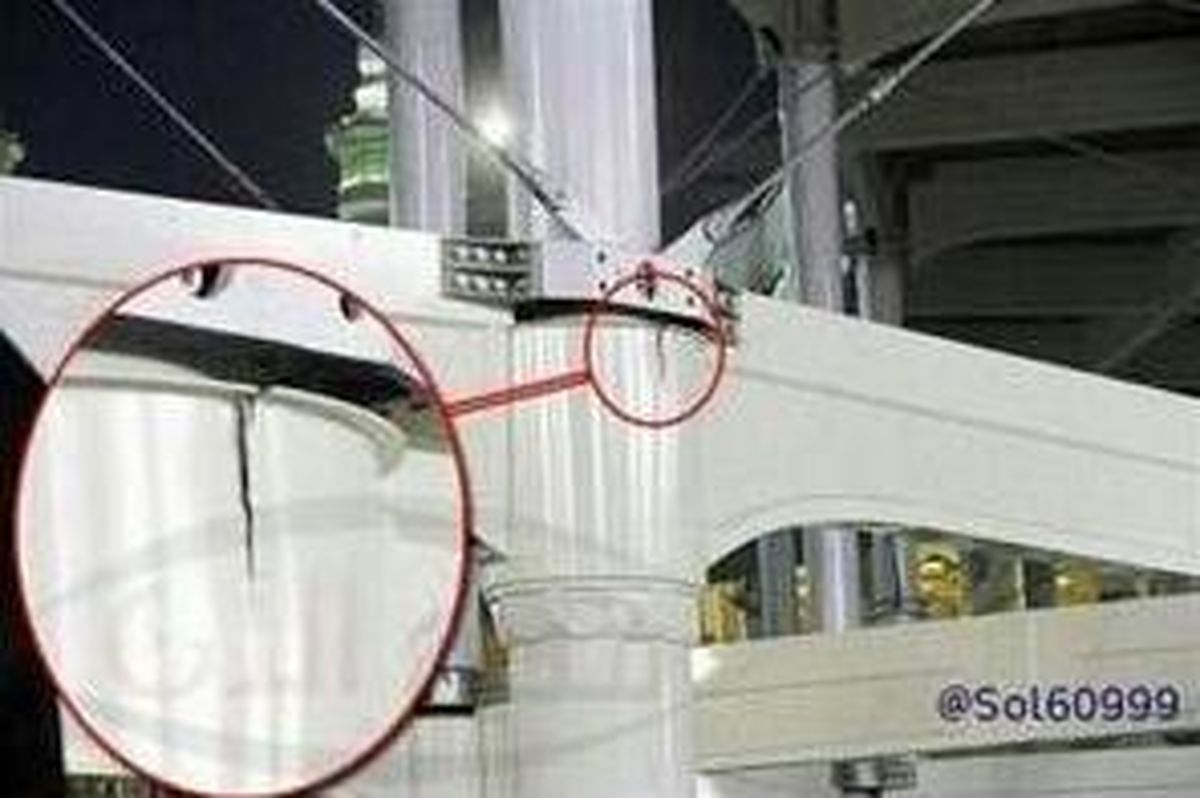 ترک خوردن پل جدید خانه خدا