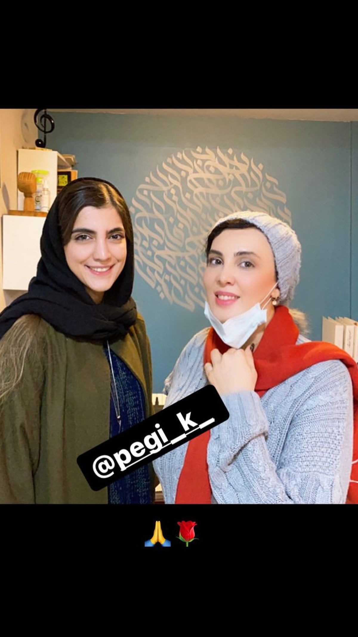 لیلا بلوکات در کنار دوستش + عکس