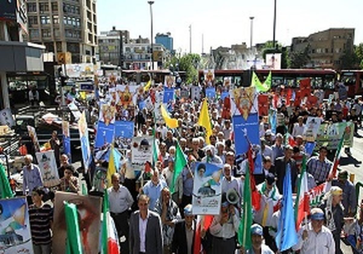 تمهیدات ترافیکی پلیس راهور تهران بزرگ در راهپیمایی روز قدس