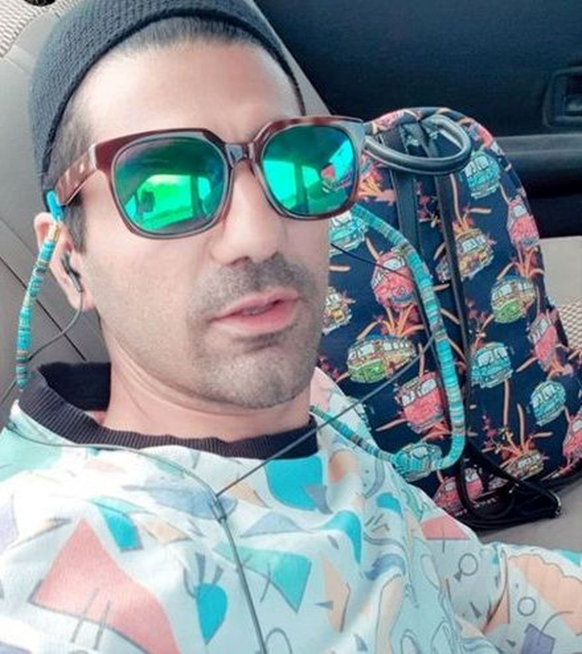 استایل رنگی رنگی کاوه آهنگر + عکس