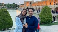 بانوی قهرمان شطرنج با همسرش