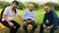 هومن حاجی عبداللهی در کنار پیشکسوتان سینمای ایران + عکس