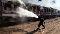  تعداد مصدومان آتش‌ سوزی قطار تهران هشتگرد  + جزئیات