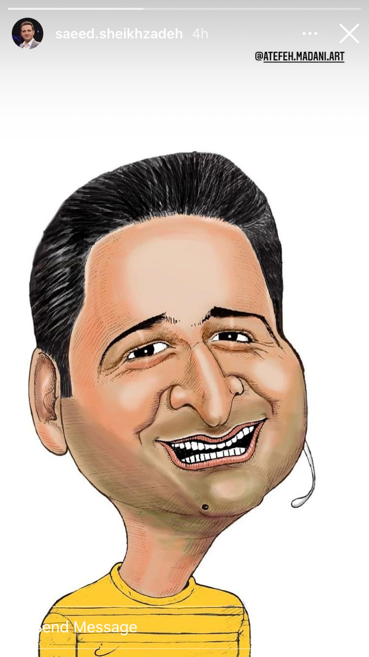 کاریکاتوری از سعید شیخ زاده + عکس