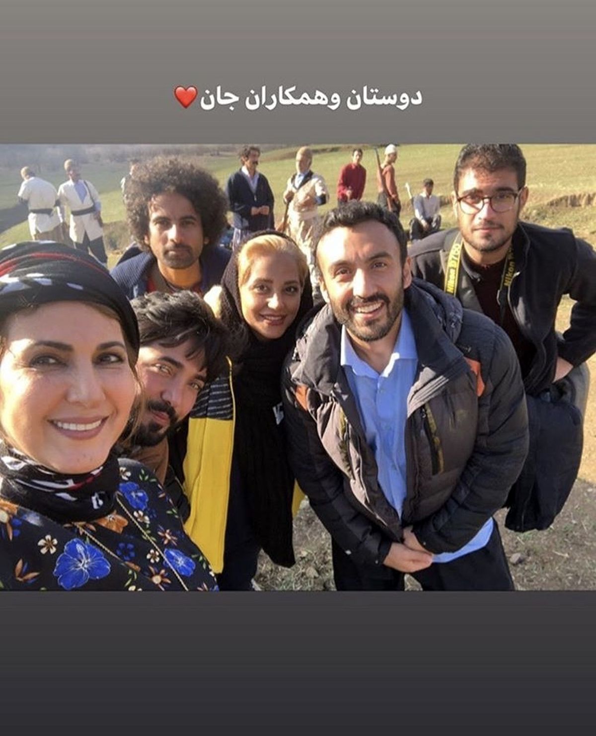 دوستان و همکاران جان خانم بازیگر + عکس