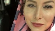 سلفی فریبا نادری در ماشینش + عکس