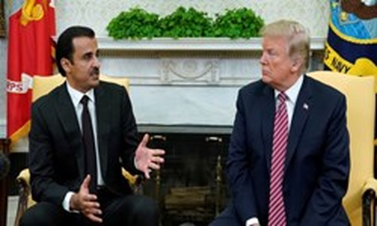گفت‌وگوی ترامپ و امیر قطر درباره «نفوذ شرورانه ایران و روسیه»