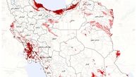نقشه گسترش تب دنگی در ایران