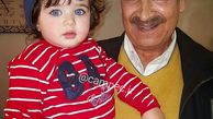 عکس نوه ی چشم رنگی و زیبای محمود پاک نیت