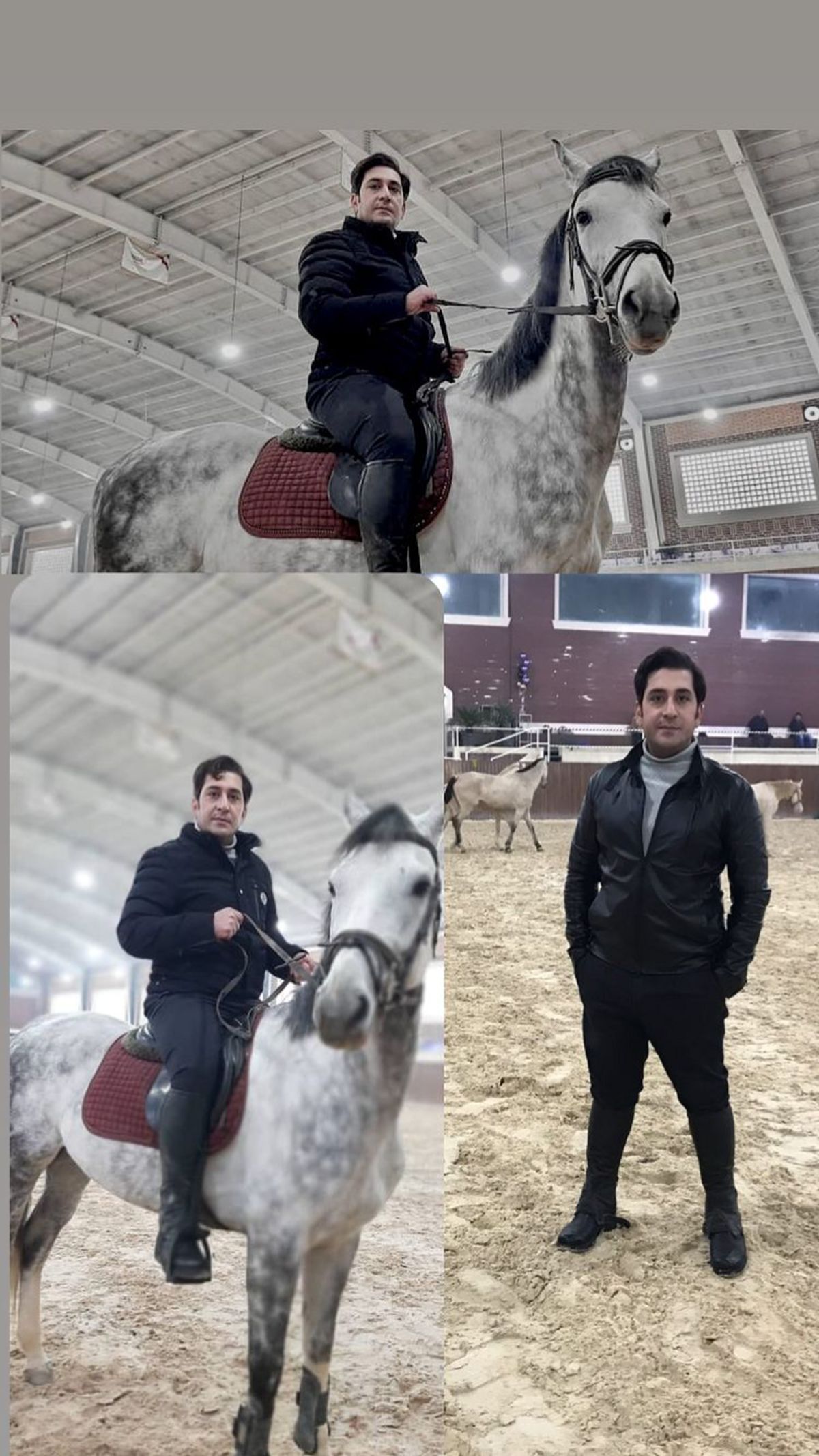 اسب سواری آقای بازیگر + عکس