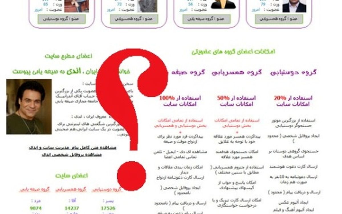 وضعيت سايت هاي همسريابي در کشور/ نيمه گمشده ات در فضاي مجازي انتظارت را مي کشد