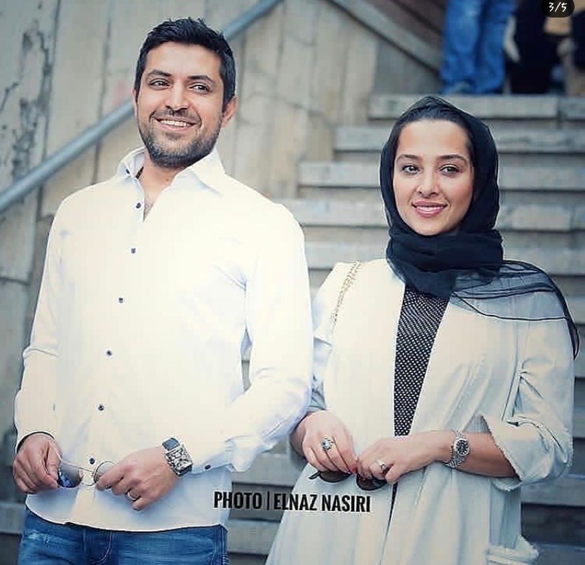 عکس ست لباس اشکان خطیبی و همسرش
