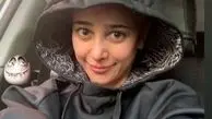 ژست بانمک الناز حبیبی در ماشین سواری+عگس