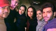 شبگردی فریبا طالبی با همسر و دوستان+عکس