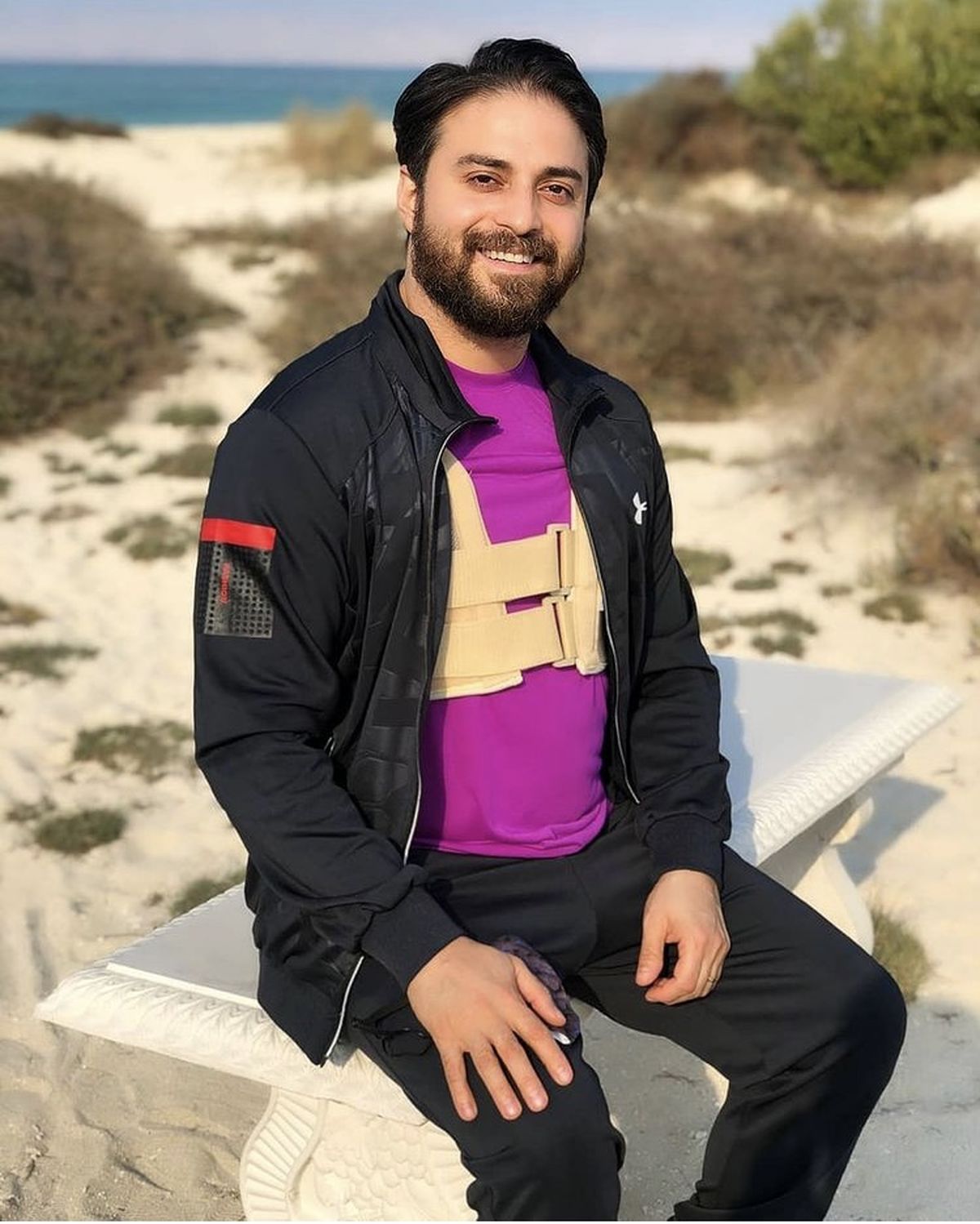 حال خوب بابک جهانبخش پس از عمل قلبش + عکس